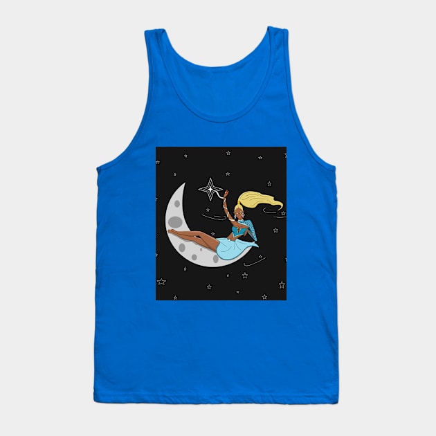 Over the Moon Tank Top by Talatu’s Realm